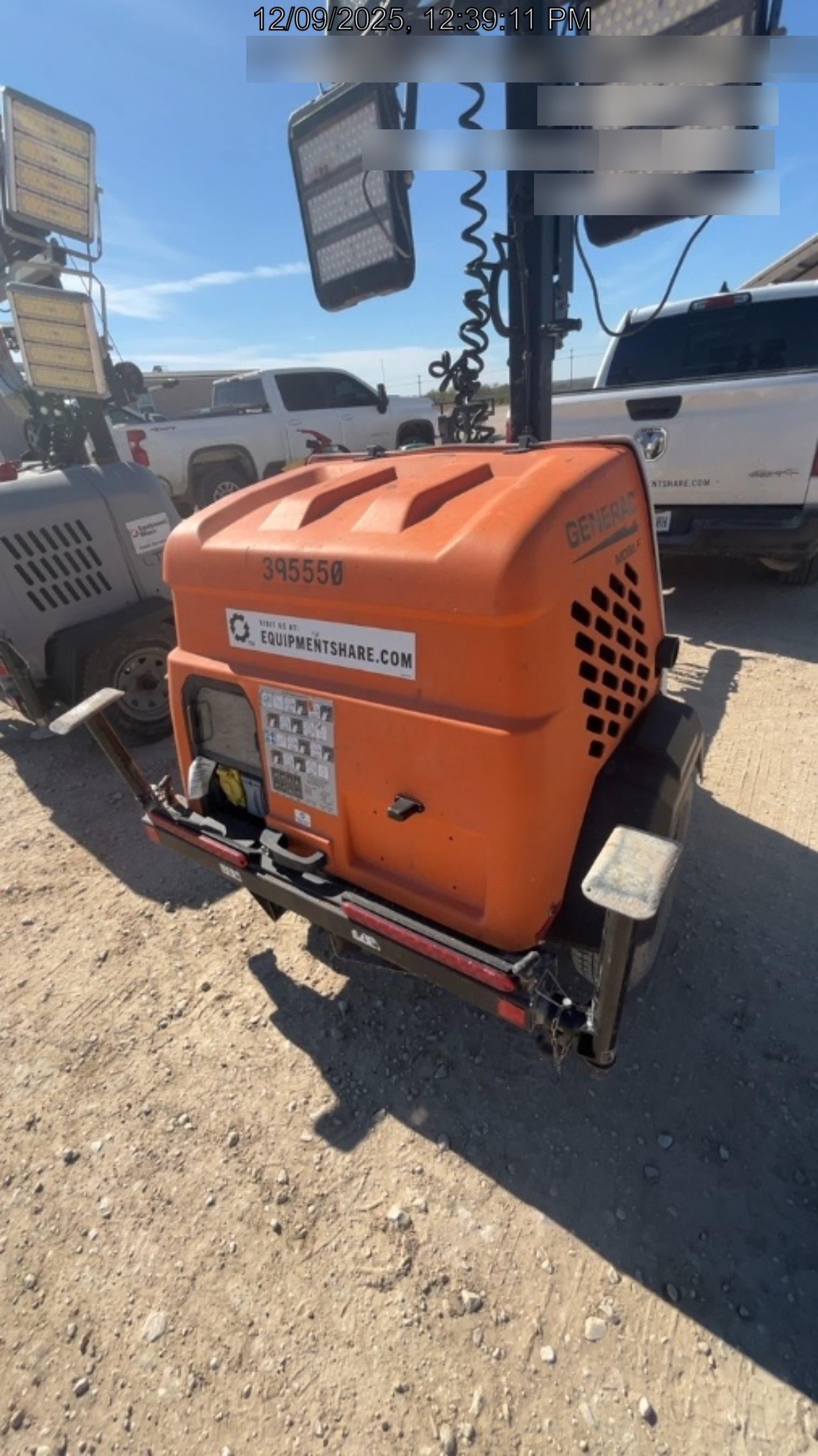2024 Generac MLT2 Diesel, Flex Switch 120V Input, Powerzone Controller, 
(4) 320W LED Lights, 4kW Generator, 39.9 Gal Fuel Tank, 2" Ball, T3