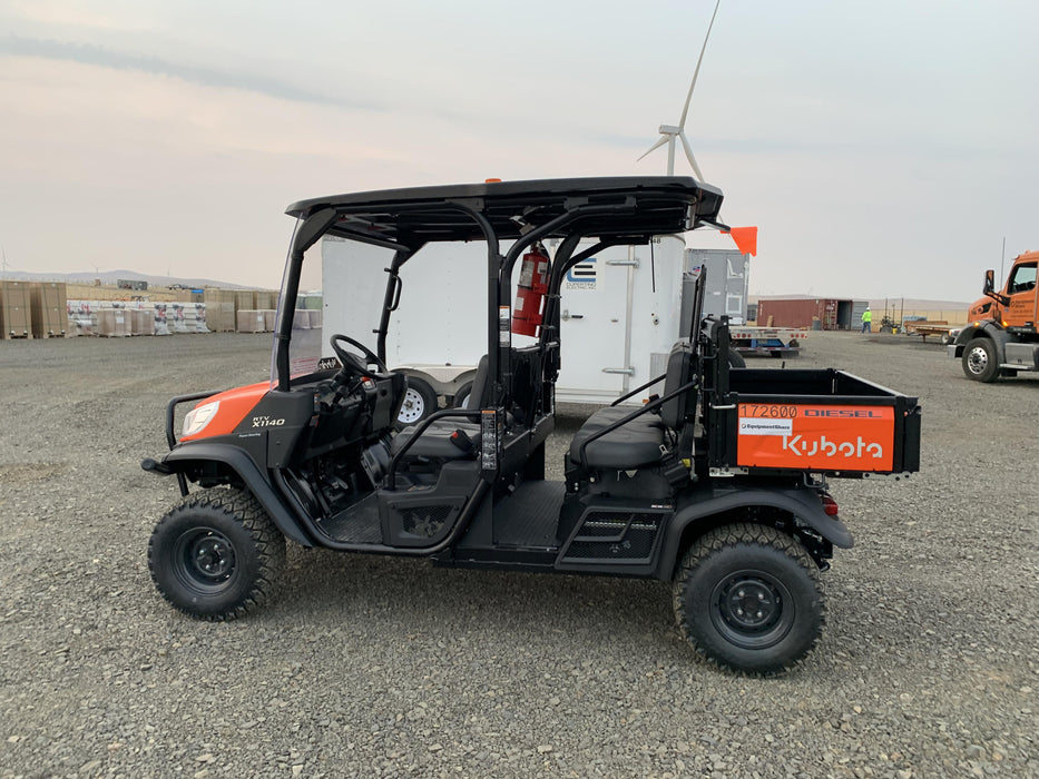 2022 Kubota RTV-X1140W-H Plastic Canopy, Windshield Acrylic Clear, LED Strobe Light, Wire Harness Kit, Back up Alarm