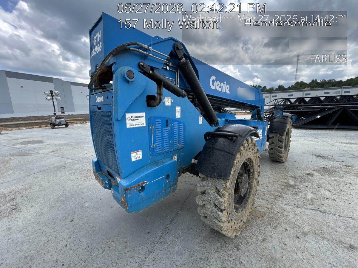 2018 Genie GTH-1056 Genie GTH-1056 w/ROPS, Work Lights, Solid Tires, RH Cab Mesh, Beacon, 60" Carriage and Forks