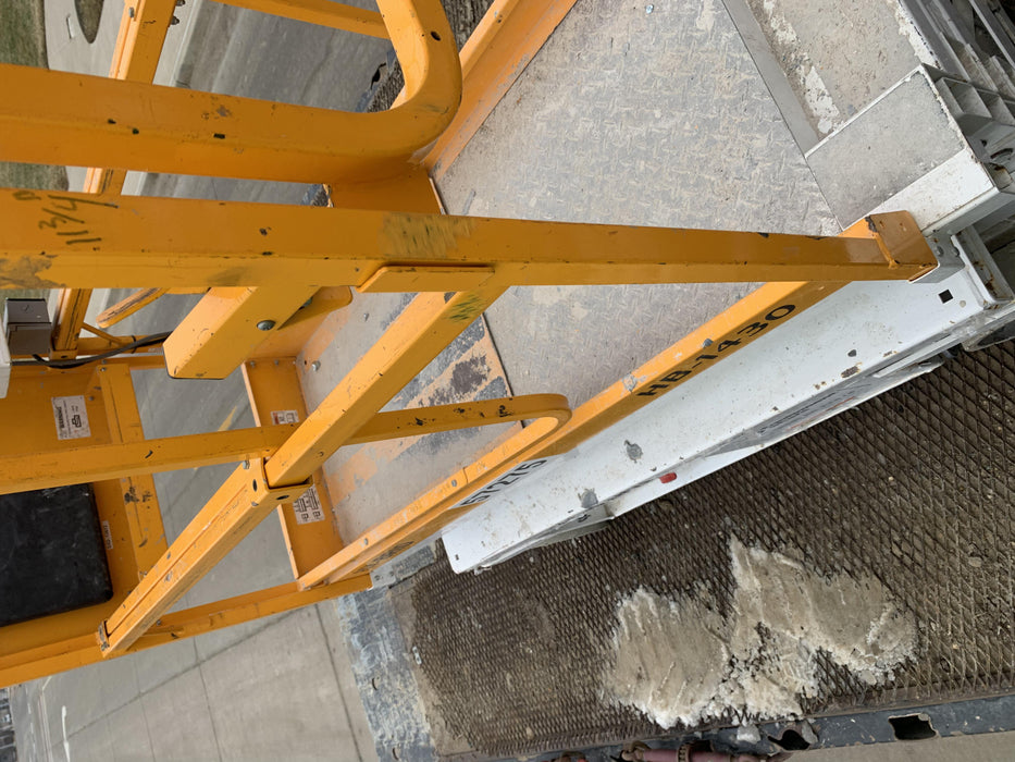 Custom Equipment HB-1430 <ul>
 <li>Hy-Brid Scissor Lift</li>
  <li>Platform capacity up to 670 lbs.</li>
  <li>Working height up to 20 ft</li>
  <li>Weighs under 1,700 lbs.</li>
  <li>Non-marking wheels </li>
</ul>