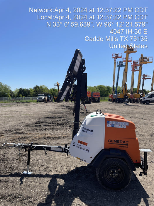 2024 Generac MLT2 Diesel, Flex Switch 120V Input, Powerzone Controller, 
(4) 320W LED Lights, 4kW Generator, 39.9 Gal Fuel Tank, 2" Ball, T3