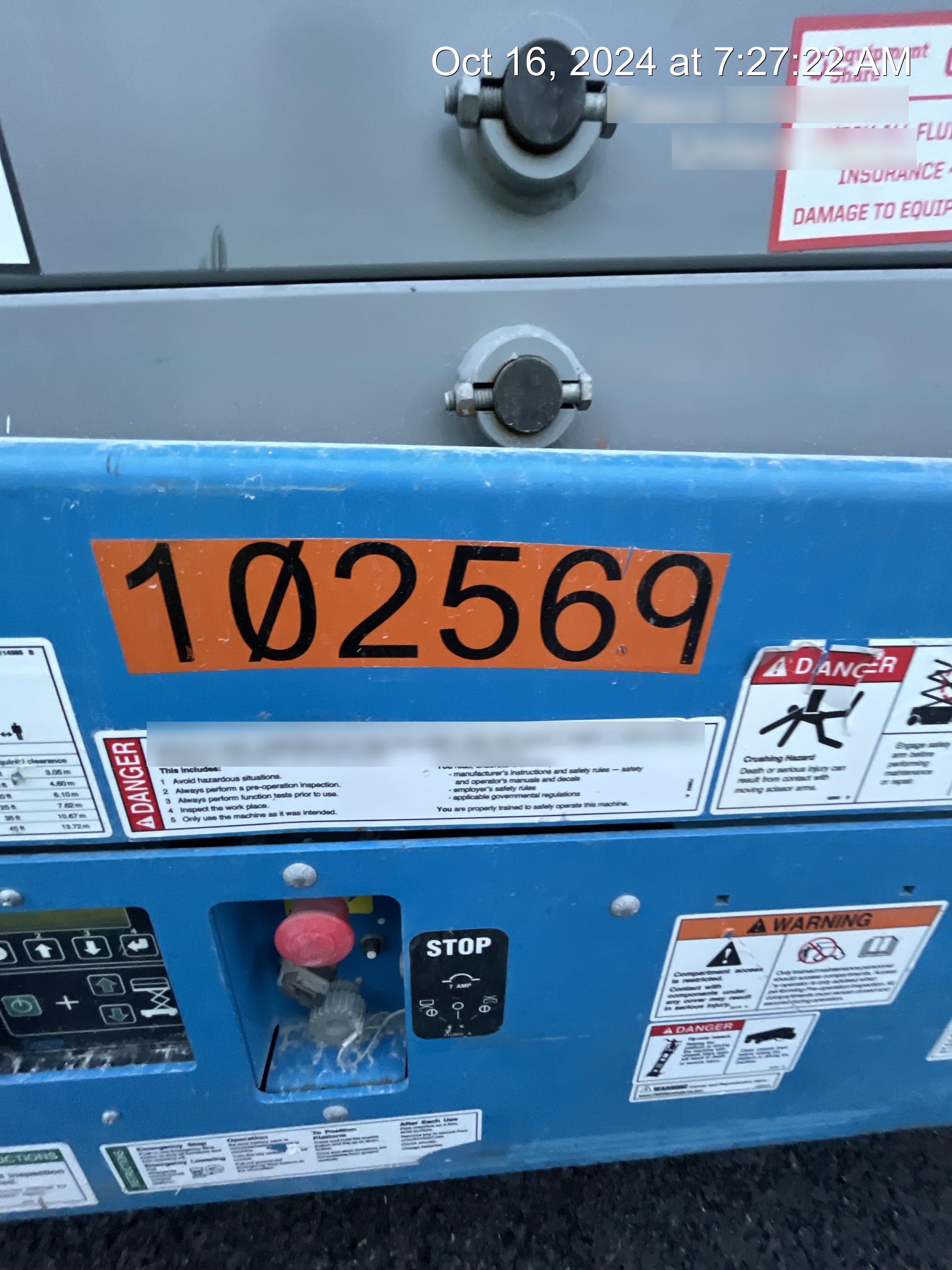 2020 Genie GS-1930 Solid Non Marking Tires, Beacon, Folding rails with half height swing gate, 800W Inverter
