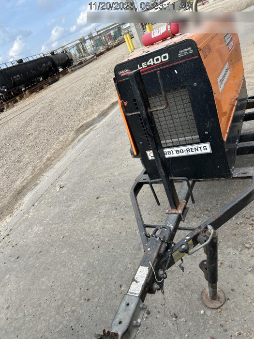 2022 Lincoln Electric LE400 Kubota V1505, Trlr, Cable Rack, Light Kit, ES Decals, T3