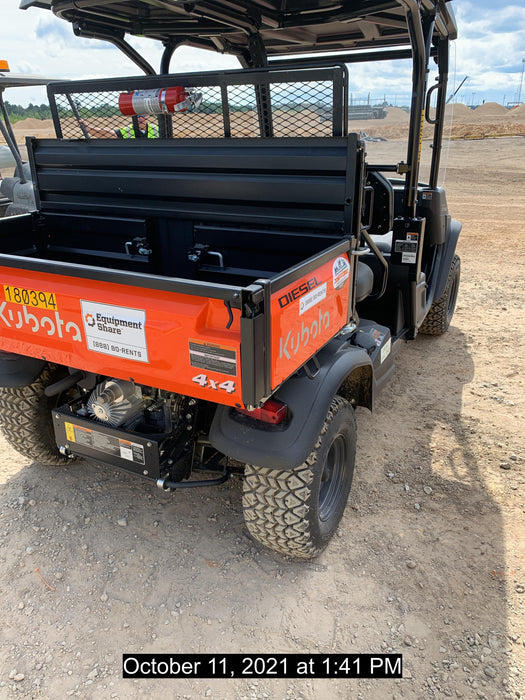 2021 Kubota RTV-X1140W-H Plastic Canopy, Windshield Acrylic Clear, LED Strobe Light, Wire Harness Kit, Back up Alarm