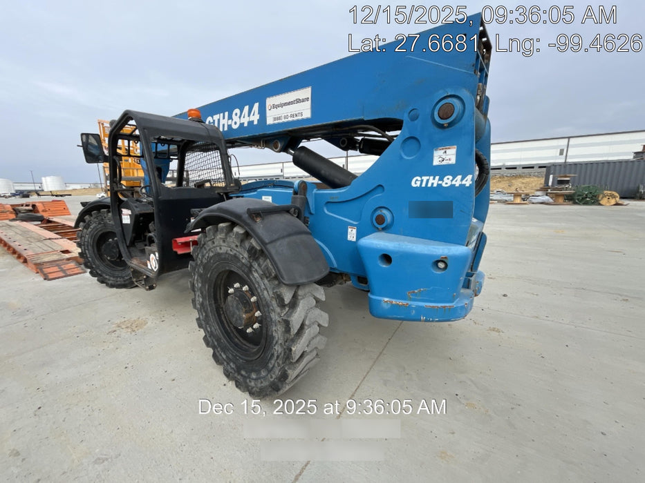 2018 Genie GTH-844 Genie GTH-844 w/ROPS, Work Lights, Solid Tires, RH Cab Mesh, Beacon, 60" Carriage and Forks