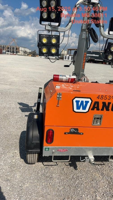 2025 Wanco WLTT-4MM4K Diesel, Mitsubishi L2E, 9.0HP @1800 rpm, Deep Sea Controller, Shore Power Plug, Auto Start, (4) 350W LED Floodlights, 4kW Generator, 60 Gal Fuel Tank, 2" Ball, T3