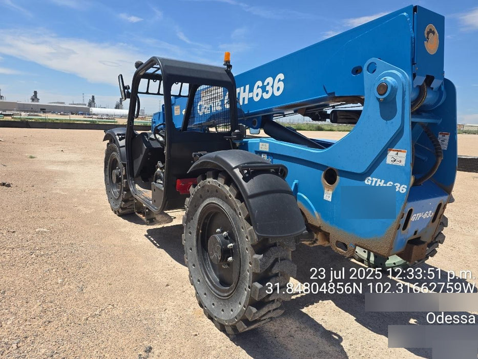 2018 Genie GTH-636 Genie GTH-636 w/Open ROPS, Work Lights, Solid Tires, RH Cab Mesh, Beacon, 48" Carriage and Forks