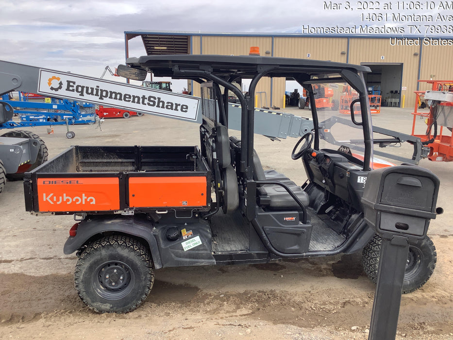 2021 Kubota RTV-X1140W-H Plastic Canopy, Windshield Acrylic Clear, LED Strobe Light, Wire Harness Kit, Back up Alarm