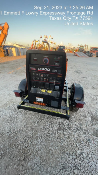 2022 Lincoln Electric LE400 Kubota V1505, Trlr, Cable Rack, Light Kit, ES Decals, T3