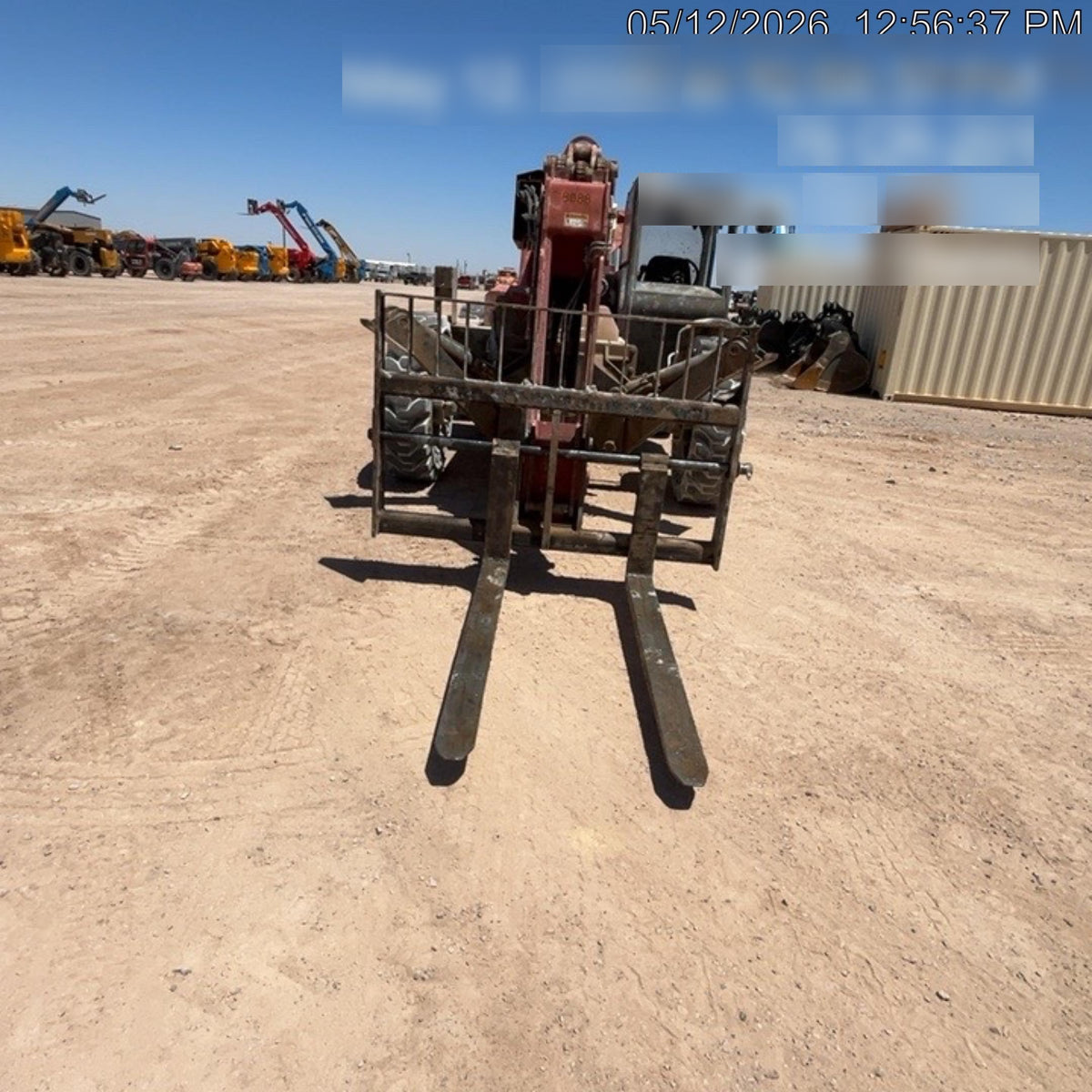 2018 Manitou MTA10055 Manitou MTA 10055 w/Open ROPS, Work Lights/Strobe, Aux Hyd, Solid Tires, Lift Hook, 66" Carriage, 60" Forks