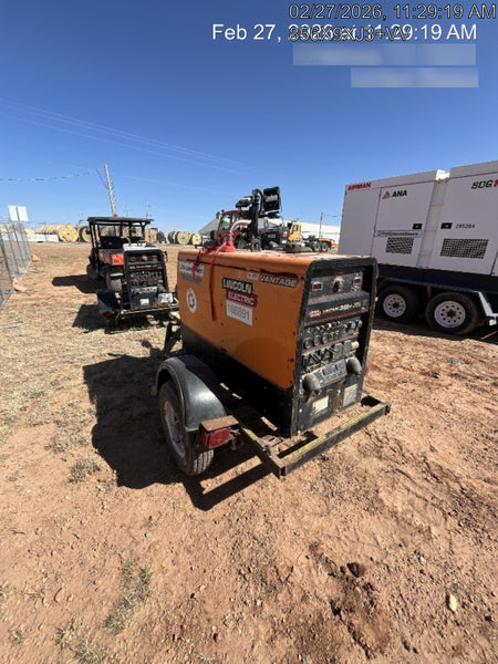 2021 Lincoln Electric Vantage 322 Vantage 322 Ready Pak 3 w/ Decals, ORANGE (includes trailer, cable rack, fender light kit) NO Telematics