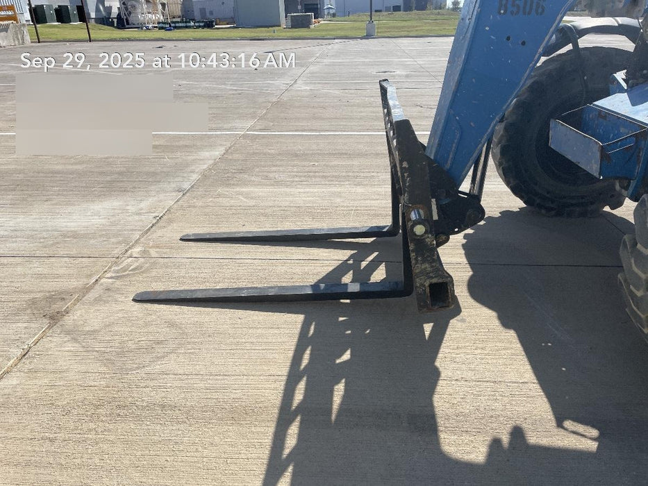 2018 Genie GTH-844 Genie GTH-844D w/Open ROPS, Solid Tires, Work Light/Beacon, 60" Carriage and Forks