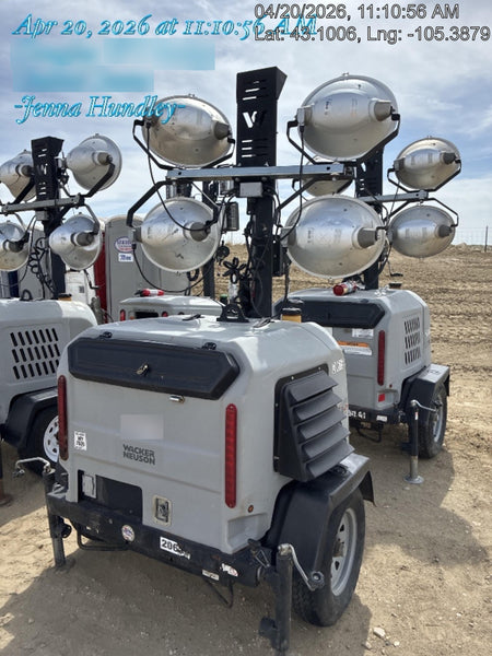 2018 Wacker Neuson LTV6L-MH Wacker Neuson LTV6L Mobile Light Tower w/Fuel Level Sensor Installed