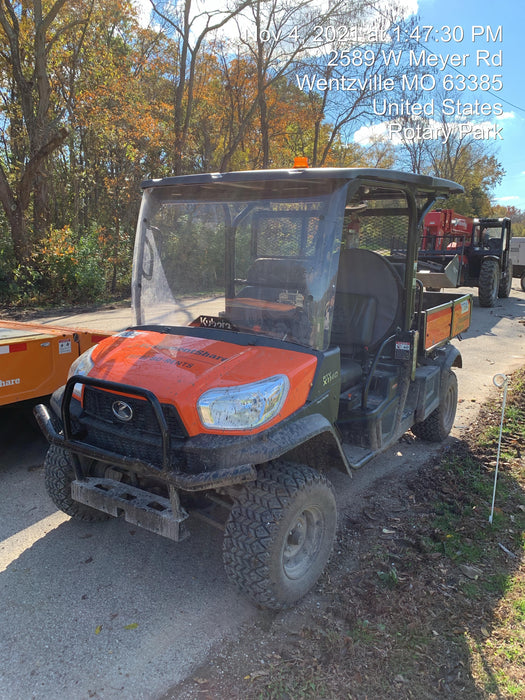 2022 Kubota RTV-X1140W-H Plastic Canopy, Windshield Acrylic Clear, LED Strobe Light, Wire Harness Kit, Back up Alarm
