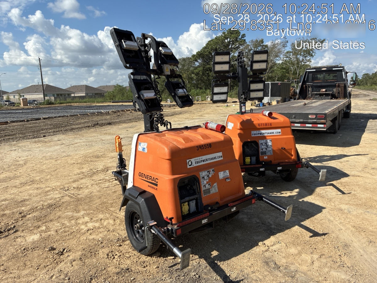 2024 Generac MLT2 Diesel, Flex Switch 120V Input, Powerzone Controller, 
(4) 320W LED Lights, 4kW Generator, 39.9 Gal Fuel Tank, 2" Ball, T3
