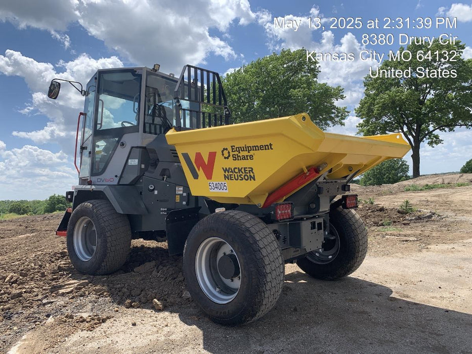 2025 WACKER NEUSON DV605 Cab Turf Tires