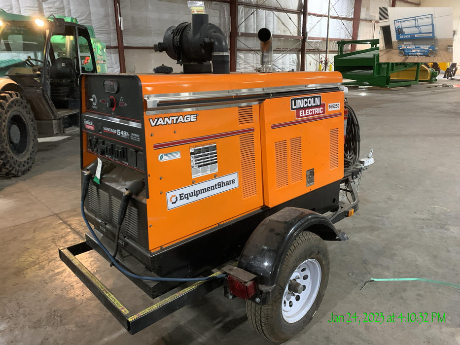 2021 Lincoln Electric Vantage 549X Ready Pak 3, ORANGE (includes trailer, cable rack, fender light kit)