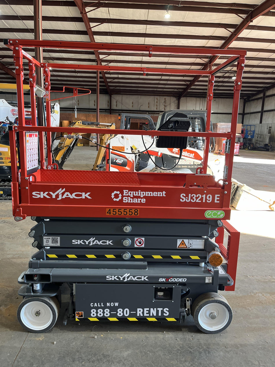2024 Skyjack SJ3219 Electric Drive, Sld NM Tires, DBcns, RFRails, Power to Platform, T3 + Access Control