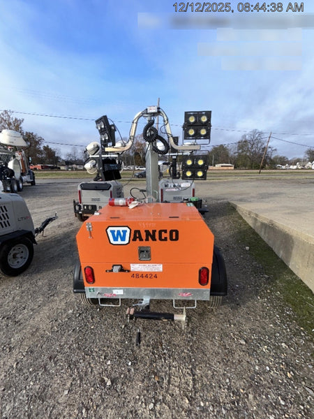 2024 Wanco WLTT-4MM4K Diesel, Mitsubishi L2E, 9.0HP @1800 rpm, Deep Sea Controller, Shore Power Plug, Auto Start, (4) 350W LED Floodlights, 4kW Generator, 60 Gal Fuel Tank, 2" Ball, T3
