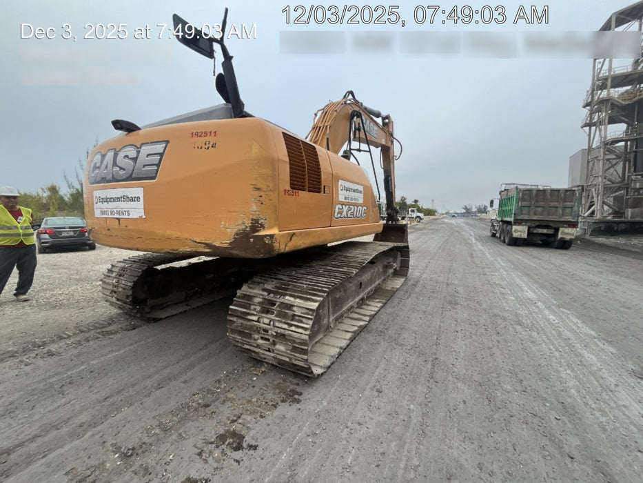 2015 Case CX210C CAB A/C, 9'-8" ARM, STEEL TRACKS, AUX HYD, THUMB