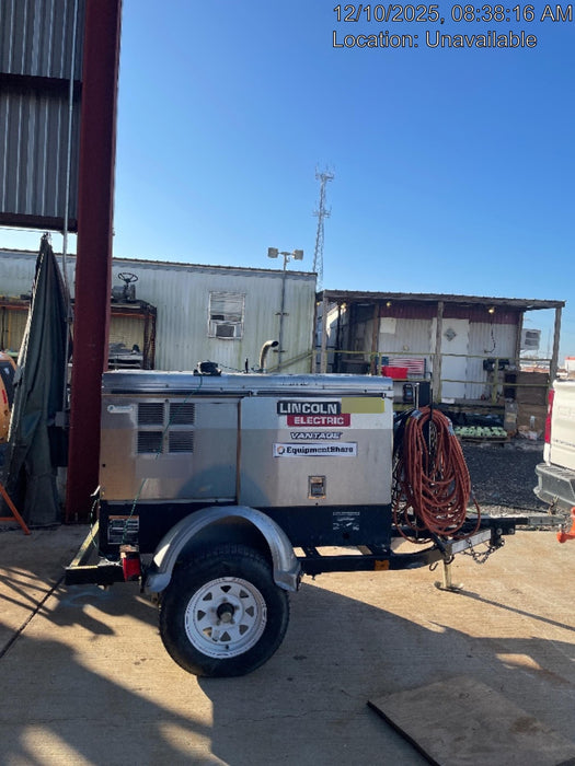 2020 Lincoln Electric Vantage 322 Welder Ready-Pak 3, w/ GPS & Decals (includes trailer, cable rack, fender light kit)