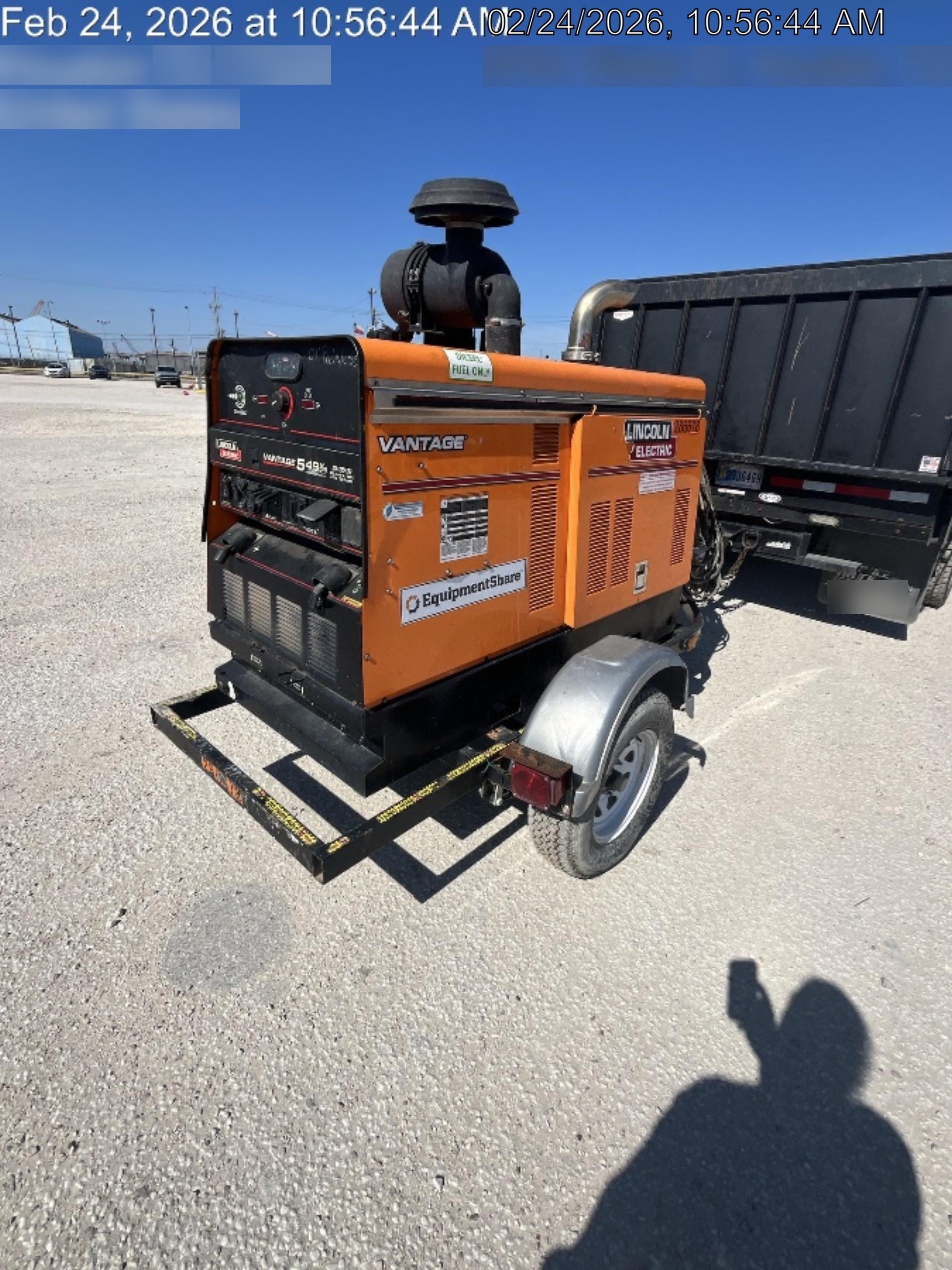 2022 Lincoln Electric Vantage 549X Crosslink Technology, Trailer Mounted, ES Decals, T3