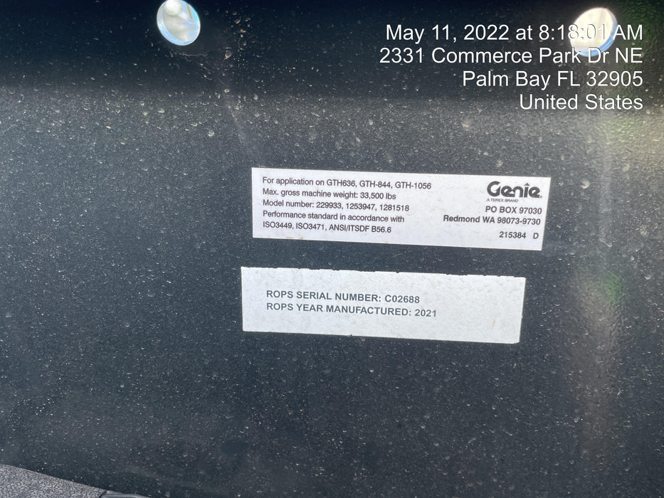 2022 GENIE GTH-844