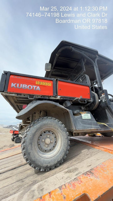 Kubota RTV-X1140W-H 4WD, LED Strobe, Windshield Acrylic Clear, Plastic Canopy, Wire Harness Kit, Backup Alarm