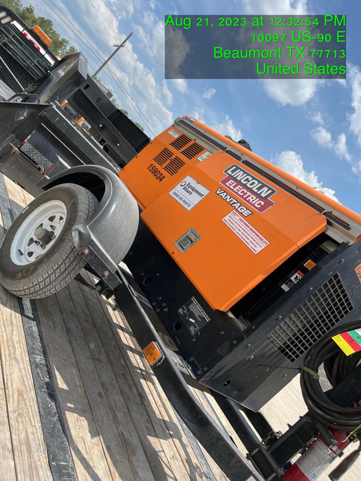 2021 Lincoln Electric Vantage 322 Vantage 322 Ready Pak 3 w/ Decals, ORANGE (includes trailer, cable rack, fender light kit) NO Telematics