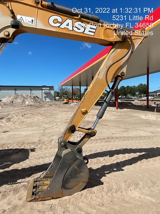 2015 Case CX80C CLOSED CAB, A/C, RUBBER TRACKS PADS, 7'-2" ARM