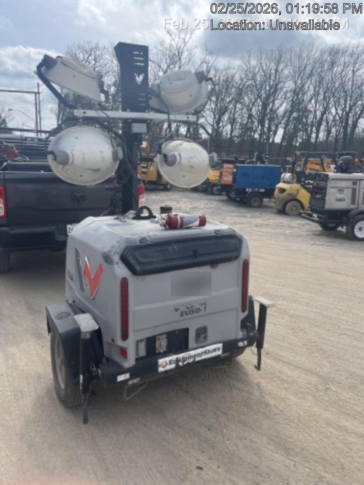 Wacker Neuson LTV6K-MH Wacker Neuson LTV6K Mobile Light Tower w/Fuel Level Sensor Installed