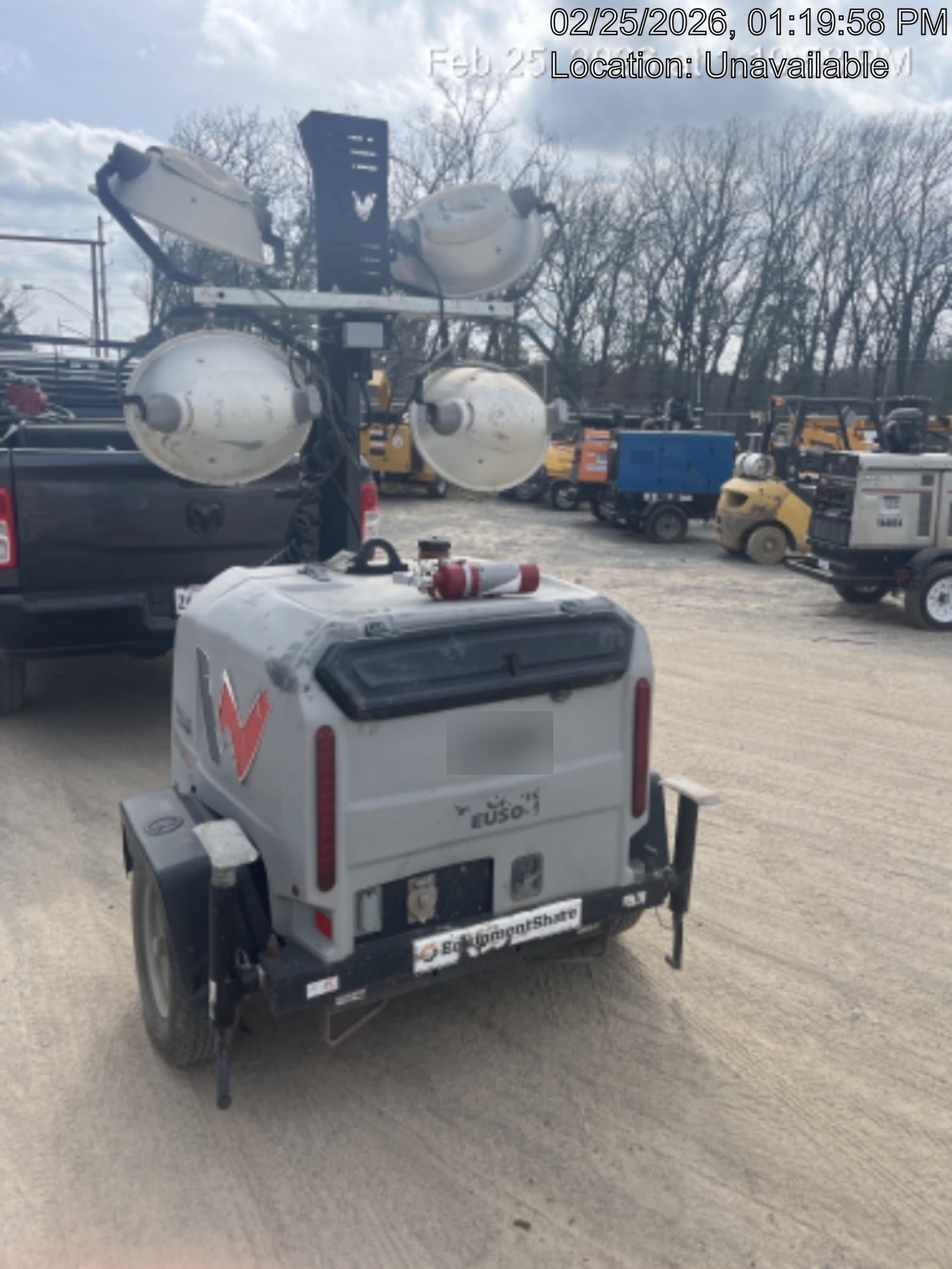 Wacker Neuson LTV6K-MH Wacker Neuson LTV6K Mobile Light Tower w/Fuel Level Sensor Installed