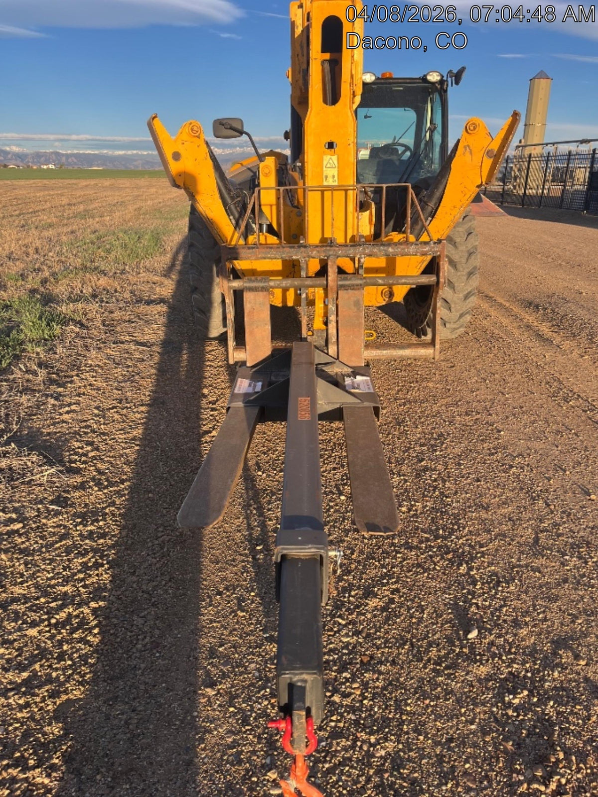 2019 JCB 512-56 JCB 512-56 Enclosed Cab, 109 HP, Solid Tires, Worklights, Beacon, Aux Hydraulics, Lifting Eye w/60" Carriage/60" Forks