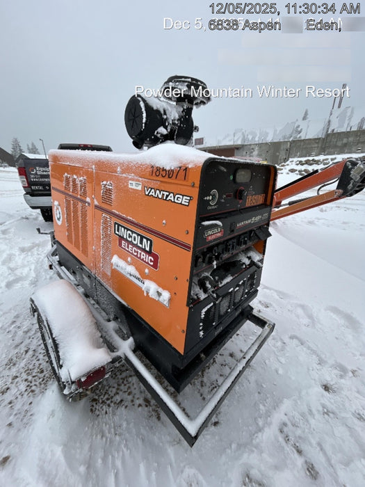 2021 Lincoln Electric Vantage 549X Ready Pak 3, ORANGE (includes trailer, cable rack, fender light kit)