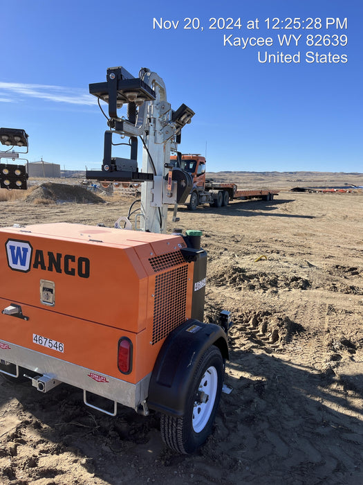 2024 Wanco WLTT-4MM4K Diesel, Deep Sea Controller, Shore Power Plug, Auto Start, (4) 350W LED Floodlights, 4kW Generator, 60 Gal Fuel Tank, 2" Ball, T3