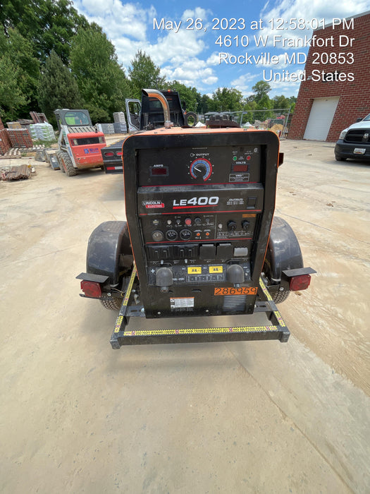 2022 Lincoln Electric LE400 Kubota V1505, Trlr, Cable Rack, Light Kit, ES Decals, T3