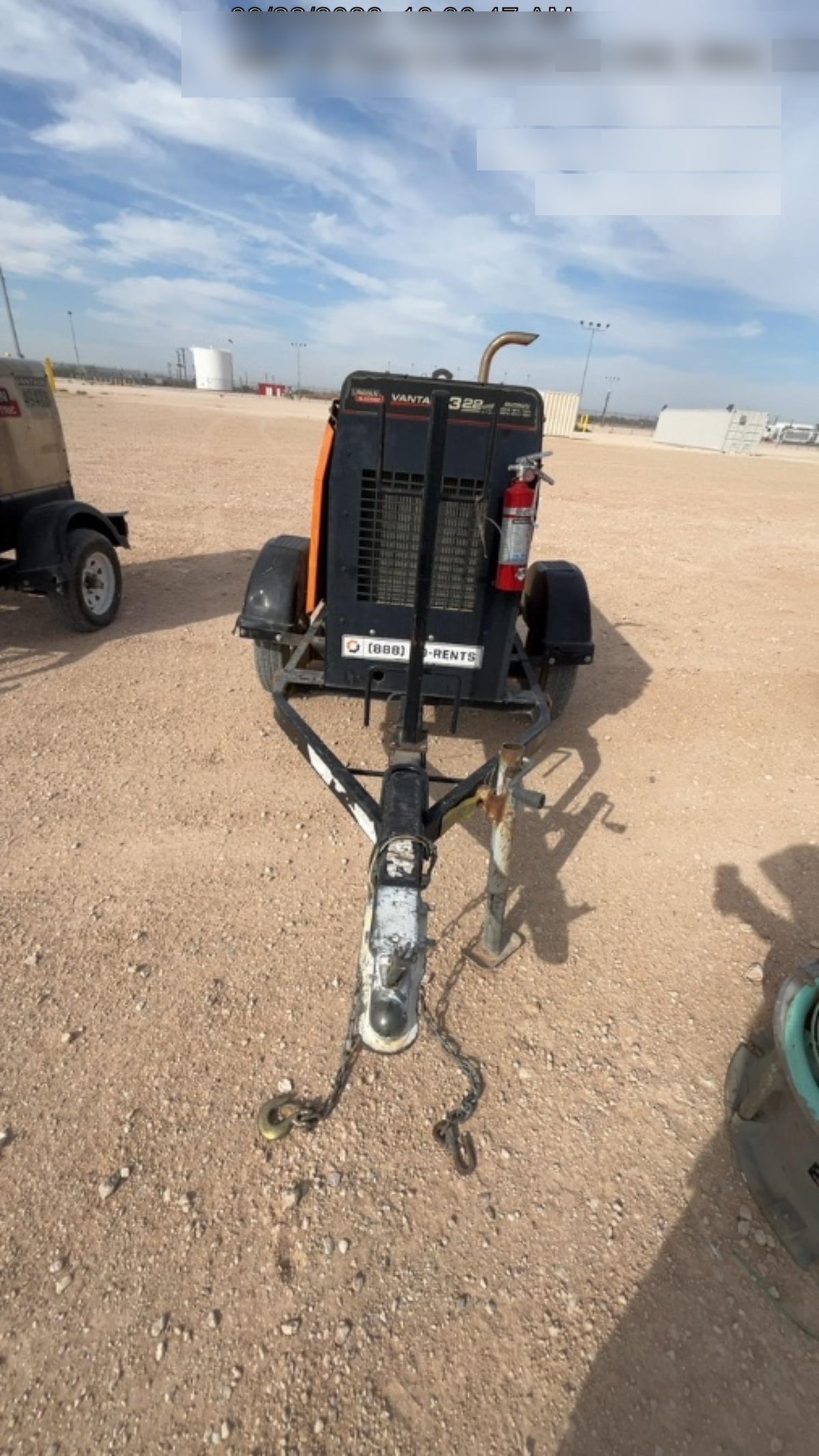 2021 Lincoln Electric Vantage 549X Ready Pak 3, ORANGE (includes trailer, cable rack, fender light kit)