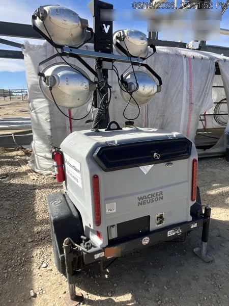 2018 Wacker Neuson LTV6L-MH Wacker Neuson LTV6L Mobile Light Tower w/Fuel Level Sensor Installed