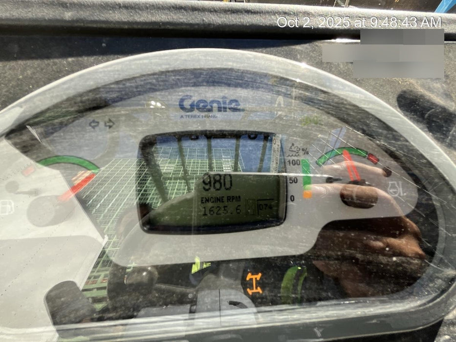 2018 Genie GTH-636 Genie GTH-636 w/Open ROPS, Work Lights, Solid Tires, RH Cab Mesh, Beacon, 48" Carriage and Forks