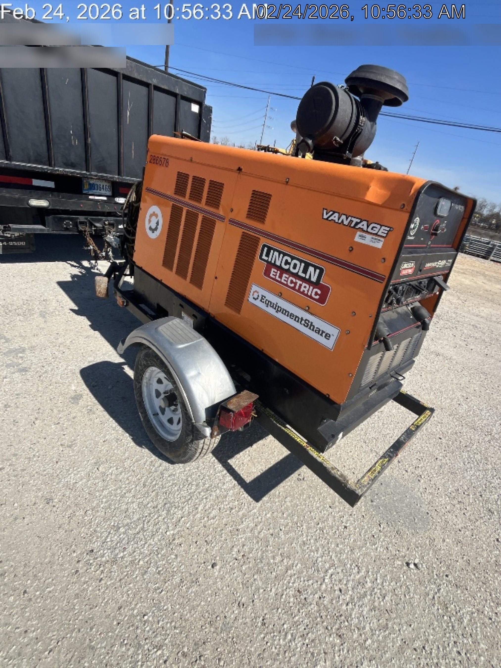 2022 Lincoln Electric Vantage 549X Crosslink Technology, Trailer Mounted, ES Decals, T3