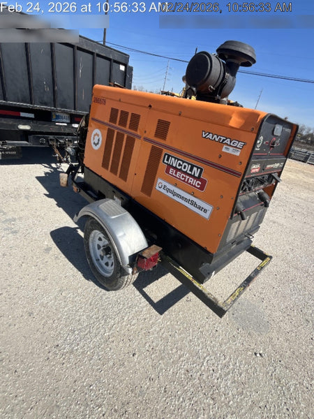 2022 Lincoln Electric Vantage 549X Crosslink Technology, Trailer Mounted, ES Decals, T3