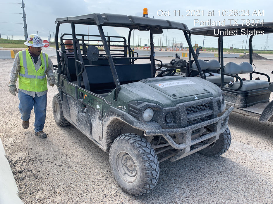 Kawasaki Mule PRO-DXT Standard Options, Backup Alarm, Beacon, Plastic Hard Top, Poly Windshield, Horn Kit