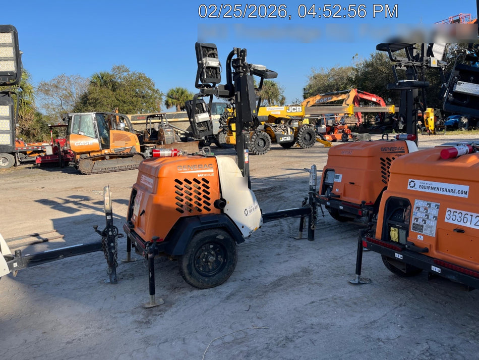 2023 Generac MLT2 Diesel, Flex Switch 120V Input, Powerzone Controller, 
(4) 320W LED Lights, 4kW Generator, 39.9 Gal Fuel Tank, 2" Ball, T3