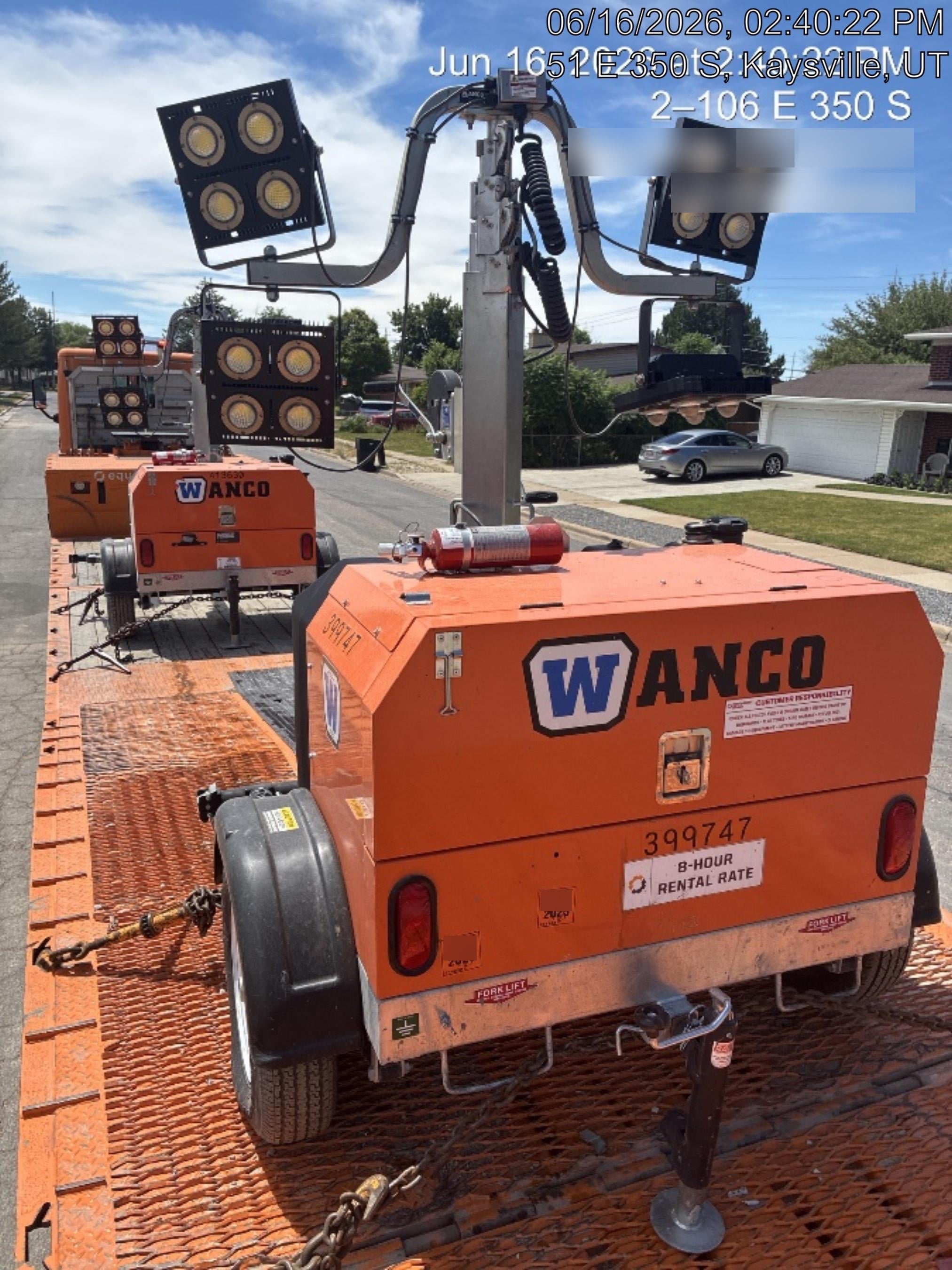 2024 Wanco WLTT-4MM4K Diesel, Deep Sea Controller, Shore Power Plug, Auto Start, (4) 350W LED Floodlights, 4kW Generator, 60 Gal Fuel Tank, 2" Ball, T3