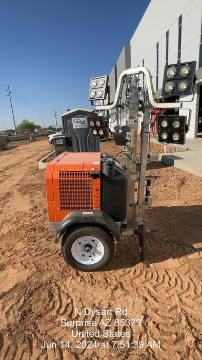 2024 Wanco WLTT-4MM4K Diesel, Deep Sea Controller, Shore Power Plug, Auto Start, (4) 350W LED Floodlights, 4kW Generator, 60 Gal Fuel Tank, 2" Ball, T3