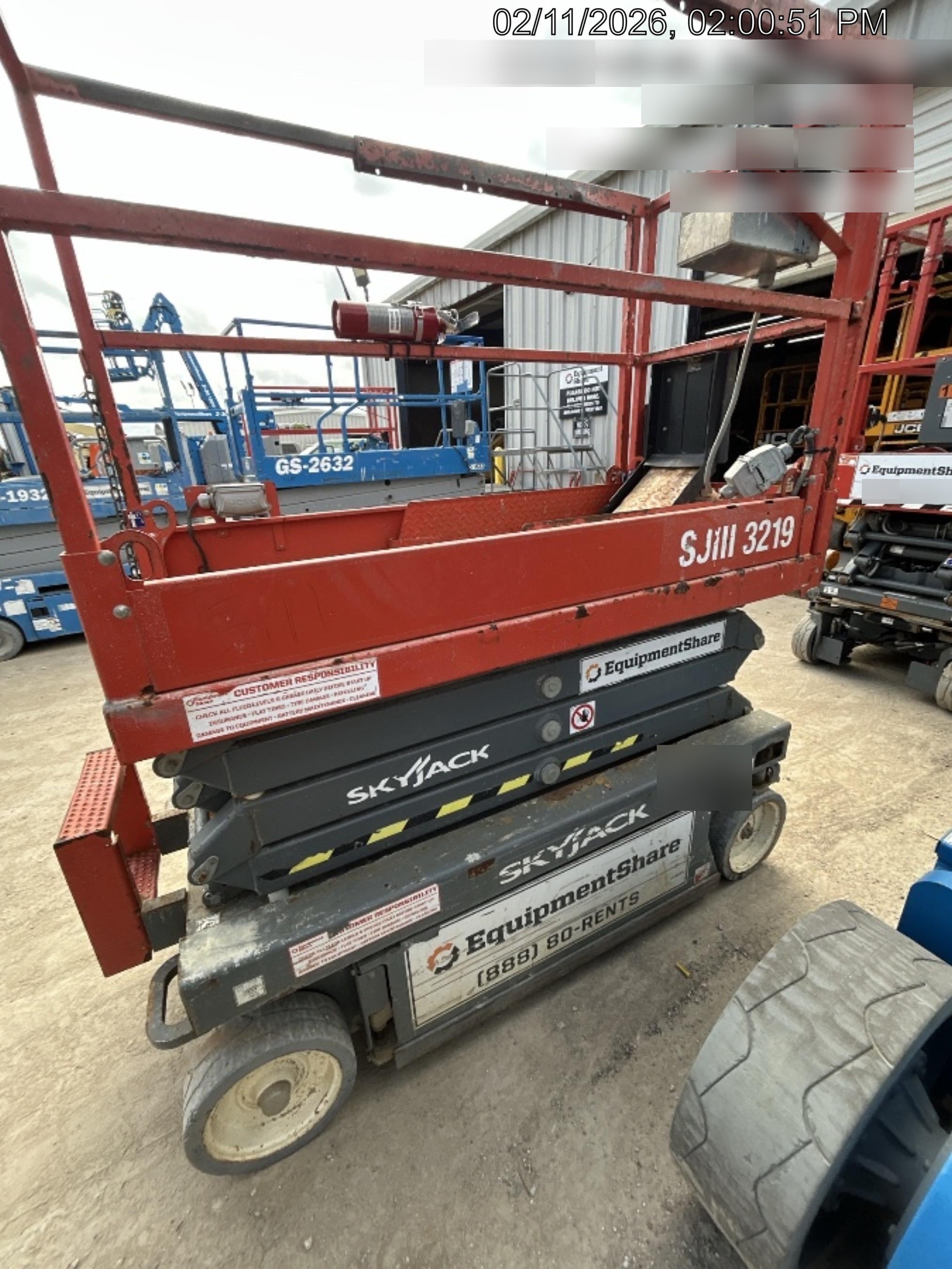 2019 Skyjack SJIII-3219 Standard Options, Trojan Batteries