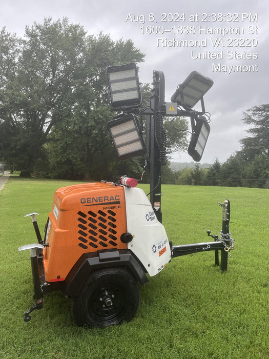 2023 Generac MLT2 Diesel, Flex Switch 120V Input, Powerzone Controller, (4) 320W LED Lights, 4kW Generator, 39.9 Gal Fuel Tank, 2" Ball, T3