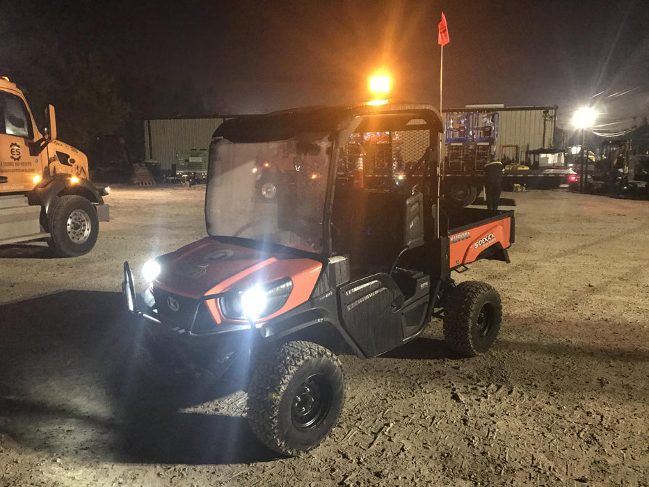 2019 Kubota RTV-XG850WL-H 4wd Utility Cart, Gas, 2 Seat, LED Strobe, Windshield Tempered Glass, Plastic Canopy, Wire Harness Kit, Backup Alarm