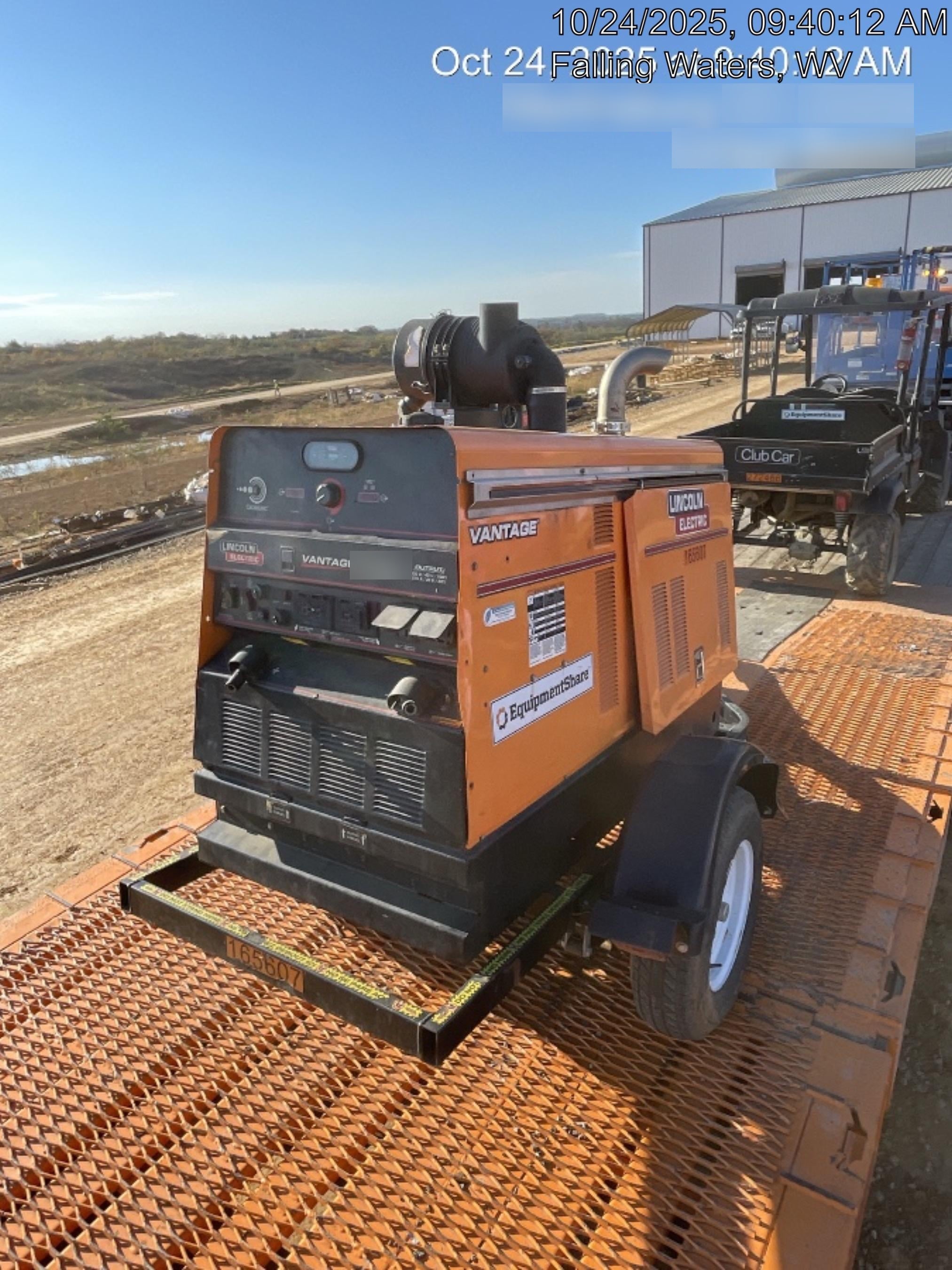 2021 Lincoln Electric Vantage 549X Ready Pak 3, ORANGE (includes trailer, cable rack, fender light kit)