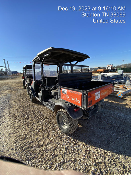2021 Kubota RTV-X1140W-H Plastic Canopy, Windshield Acrylic Clear, LED Strobe Light, Wire Harness Kit, Back up Alarm